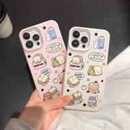 Shockproof Leather Pattern Sandwich iPhone Case, Camera Protection - iP 6/6s/7/8/Plus/X/Xs/Xr/11/12/