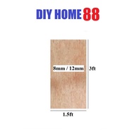 [1.5ft x3ft] Papan Plywood / Solid Plywood