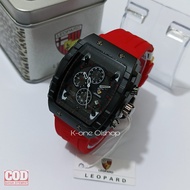 LEOPARD 8018  JAM TANGAN PRIA ORIGINAL TALI KARET TANGGAL AKTIF FREE BOX