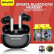 Awei T50 TWS Wireless Bluetooth Earphones Sport Earbuds with Mic 5.3 Headphones Headset Bluetooth Type-C