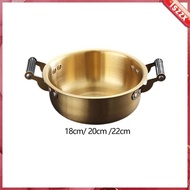 [Lszzx] Cooking Pot with Handle French Fries Cooker Steak Pot Korean Ramen Pot