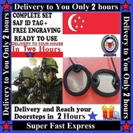 (Delivery to u in 2 hours) SAF ID TAG singapore army military dog tags SuperFast