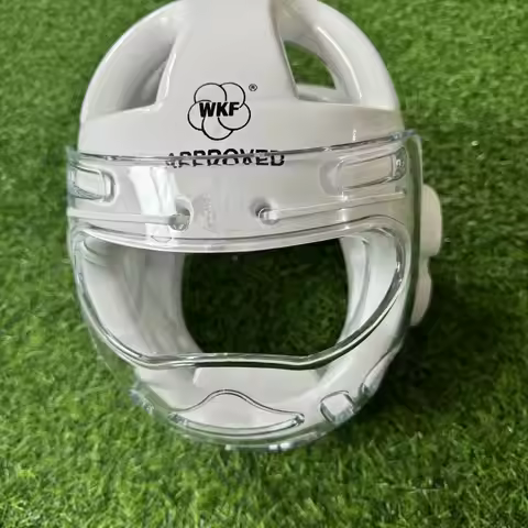 WKF Karate helmet /Head guard children adults training competition, fully enclosed, for boys and gir