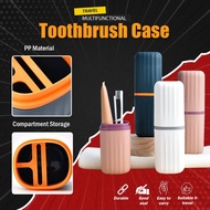 Travel Toothbrush Set Container Box Portable Set Wash Cup Brushing Simple Toothbrush Cylinder Contai