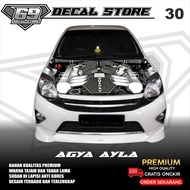 DECAL STICKER KAP MESIN MOBIL AGYA AYLA DECAL STORE 10