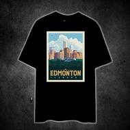 EDMONTON CANADA (CANADA VINTAGE TRAVEL) Printed t shirt unisex 100% cotton
