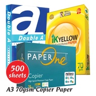 A3 70gsm Copier Paper | A3 IK Yellow | A3 Double A | A3 PaperOne 75gsm | A3 Paper | A3 Photostat Pap