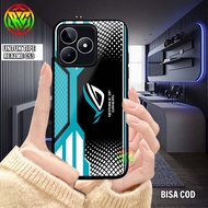 HP Realme C53 Case - Latest Motif Softcase Glass Shiny New Case Glossy casing Realme C53hp [GRO Aest