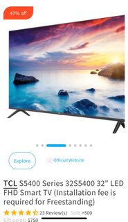 TCL S5400 Series 32S5400 32" LED FHD Smart TV