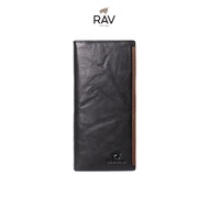 RAV DESIGN Men's RFID Long Wallet / Genuine Leather / Black / RVW810G3