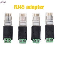 [MONT]  RJ45 to RS485 Converter RJ45 Terminal Adapter RJ45 to RS485 Adapter Crystal Head to Terminal