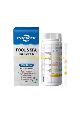 652F YC007 Pool Test Strips 7 in 1 Testing for Pools and Spas Comprehensive Water