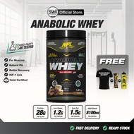NPL Anabolic Whey gH 4lbs/2lbs (1.8kg/908g) Lean Muscle Growth, Creatine Stack, Halal Whey Protein
