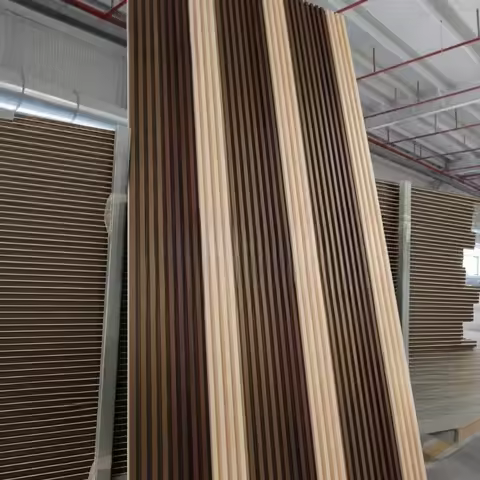 The Most Popular Inner Wall Panel in The Office Waterproof Composite Large Partition Wood-plastic Wa