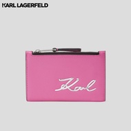 KARL LAGERFELD - K/SIGNATURE SLIM BI-FOLD CARDHOLDER 240W3201 กระเป๋าสตางค์