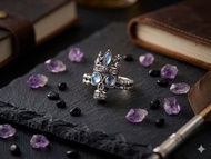 天然玻璃體藍月光石 S925 銀飾系列