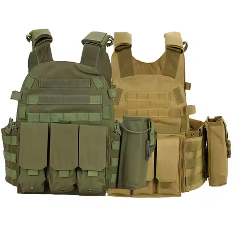 Outdoor Army Hunting Airgun Sports Protective Vest 6094 Combat Molle Vest Army Combat Training Bulle