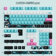 Miku Keycaps PBT Dye-Sub Cherry Profile Keycap ที่กำหนดเองเข้ากันได้กับ Cherry Gateron MX SWITCH