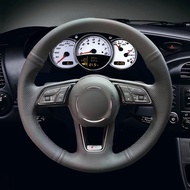 Hand-stitched Black Artificial Leather Car Steering Wheel Cover for Audi A1 (8X) Sportback A3 (8V) A