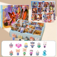 Blind Box 12pcs Zootopia 2 Judy and Nick Surprise Flocking Cave Box Keychain Pendent Gifts
