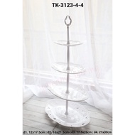 TK-3123-4-4 Cupcake stand cake tier oval dessert table cake plate (tk)