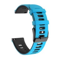 全城熱賣 - 適用於 Honor Magic Watch 22mm混色硅膠錶帶（藍+灰）
