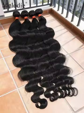 Melodie Hair Body Wave 28 30 40 Inch Indian Remy Raw Virgin Unprocessed 100% Human Hair Water Wave E