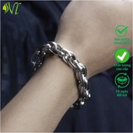 Lắc tay nam titan ngầu không đen không gỉ lắc tay nam inox cao cấp lắc tay nam thép không gỉ lắc tay