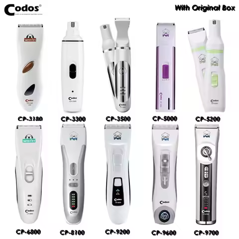 Codos CP6800 9600 Professional Pet Clipper Dog Hair Trimmer Grooming Animals Rechargeable Cat Shaver