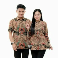 blouse batik jumbo wanita atasan jumbo wanita batik couple jumbo - A