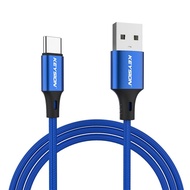 KEYSION USB Type C S23 S24สายสำหรับซัมซุง S22ชาร์จ USB แบบรวดเร็ว3A USB ชาร์จแบบ Type-C สายสำหรับข้อ