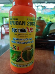 ĐỤC  THÂN VS AFUDAN 20SC - CHAI 450ML CHUYÊN TRỪ SÂU ĐỤC THÂN bọ trĩ. Đánh bay lớp sáp thấm sâu lưu 