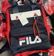 外國預訂 FILA Logo拼色口袋男背包