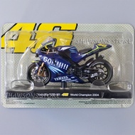 1:18 Scale Diecast Motorcycle Model Toy Yamaha YZR-M1 Sports Racing Bike Miniature Replica Valentino