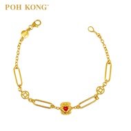 POH KONG 916/22K Gold Auspicious Aspirational Bracelet