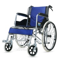 รถเข็นผู้ป่วย Wheelchair วีลแชร์ พับได้ น้ำหนักเบา ล้อ 24 นิ้ว มีเบรค หน้า,หลัง 4 จุด เหล็กพ่นสีเทา รุ่น AA017 รถเข็นผู้สูงอายุ wheelchair รถเข็นผู้ป่วย วีลแชร์ พับได้ พกพาสะดวก น้ำหนักเบา รถเข็นผู้ป่วย น้ำหนักเบา พับได