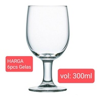[6pcs] GOBLET RED WINE Glass 300ml/ Goblet Cup Glass/ Stem Wine Glass GOBLET COLORADO