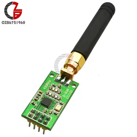 CC1101 Wireless Transceiver 315MHz 433MHz 868MHz 915MHz Transmitter Receiver Module + SMA Antenna 30