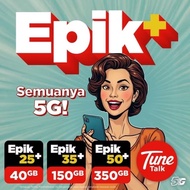TUNETALK EPIK SIAP DATA 40GB 150GB 350GB
