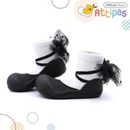 Attipas Functional Baby Shoes Prewalker Shoes - New Ballet Black