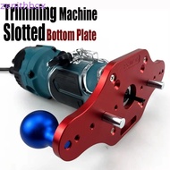 ZENITHBOX​ Trimming|Slotted Bottom Plate Long Lasting Wood Router Base, Slotted Chamfer Compact Guid