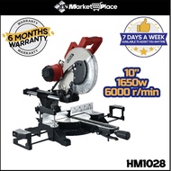HOMAI 10" Dual Slide/Belt Compound Mitre Saw 1650w 6000 r/min HM1028