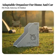 Bike Storage Box Foldable Bike Organizer Storage Box with Handle Collapsible Crate Open-Sided for Cy