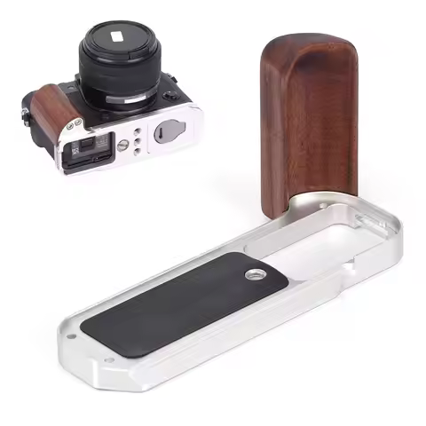 Wooden Hand Grip L Plate Bracket for Fujifilm X-T30 III X-T30 II X-T30 Arca Swiss Quick Release Came