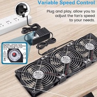 B12025 Computer Server Fan 220V 3000RPM Mining Machine Workstation Cabinet Cooling Fan Kit Cpu Coole