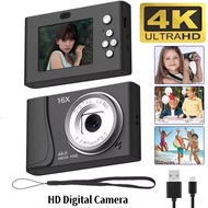 4K Digital Camera  CCD 44 Million Pixels Video Camcorder 16x Zoom Compact Cameras Auto Focus for Kid