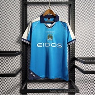 【Retro SSS+】00-01 Classic Retro Manchester City I HAALAND Blue T-Shirt 2000 2001
