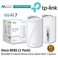 TP-LINK DECO BE85 BE2200 TRI-BAND WHOLE HOME MESH MULTI-GIGABIT WIFI 7 SYSTEM WITH HOMESHIELD & SEAM