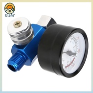 SUERHD Air Pressure Regulator​, ​Pressure Gauge​ ​0-150 PSI​ Spray Paint Tool Regulator​, ​1/4 Inch​