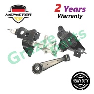 (1pc) Münster "HD" PER7470 Engine Mounting Set Perodua Axia 1.0 1KR-DE2 2014-onwards AT Auto Transmission (With Bracket)